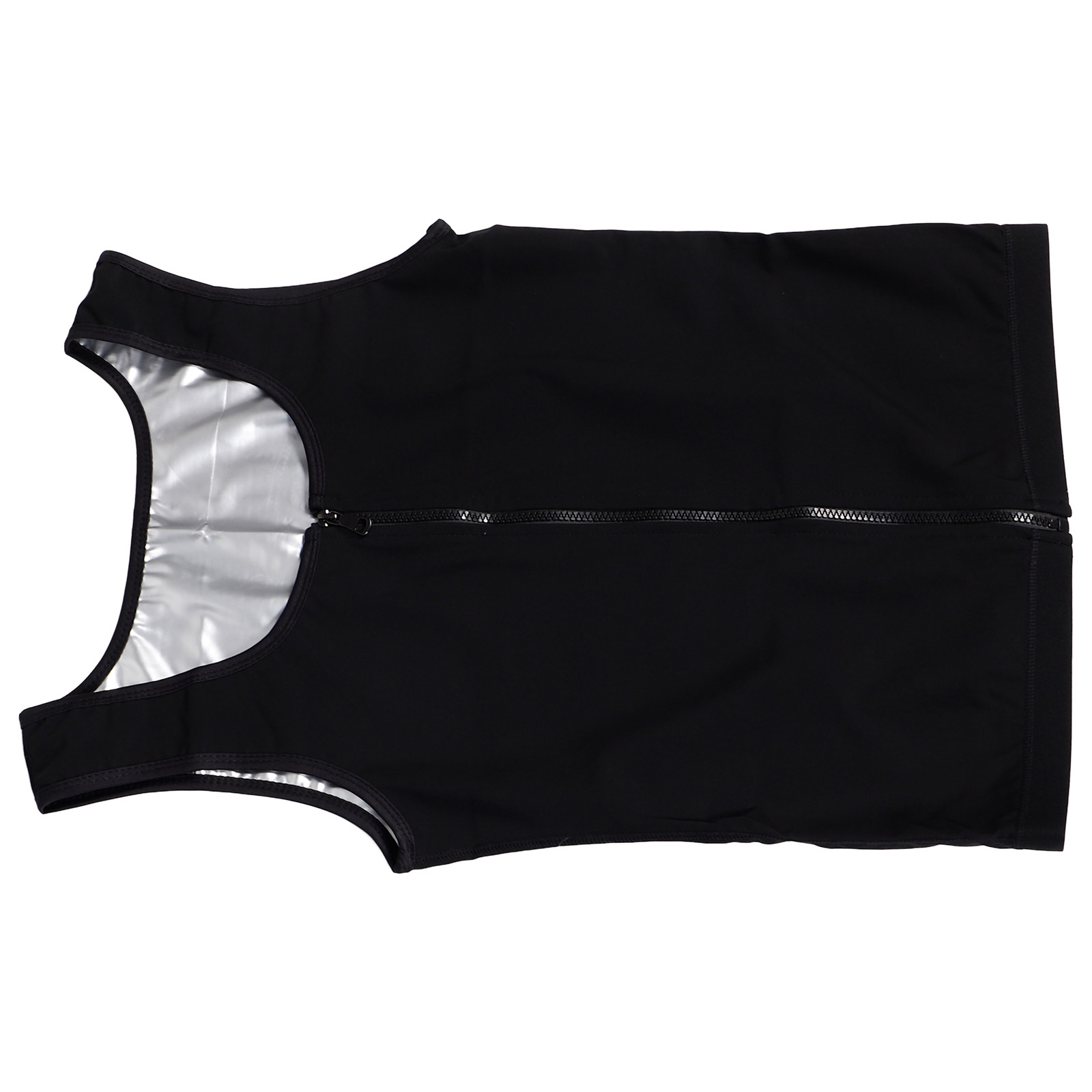 Yoga Fitness Body - Men Sweat Vest Zipper Slimming Waist