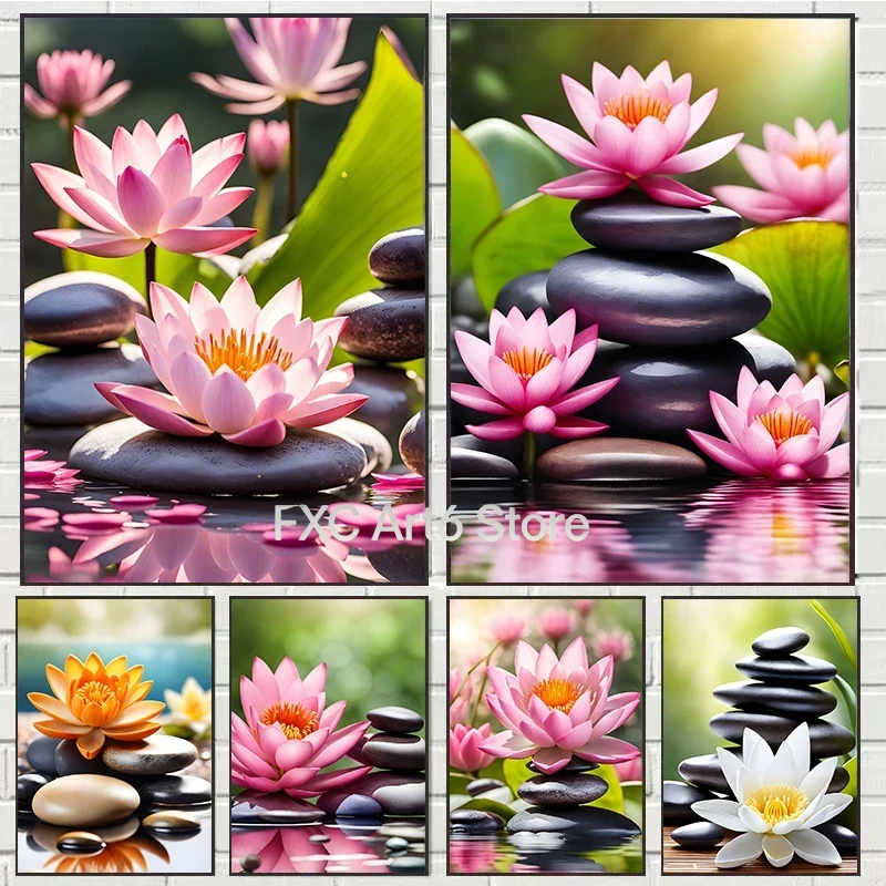 Yoga Fitness Studio - 1PC frameless Spa Zen Cherry Blossom