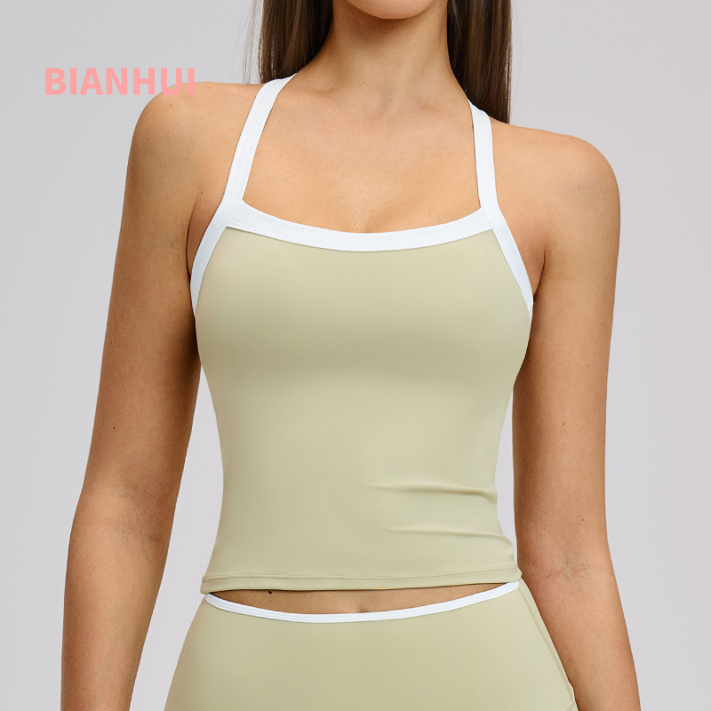Yoga Blocks - BIANHUI Yoga Vest Sportswear Woman Gym