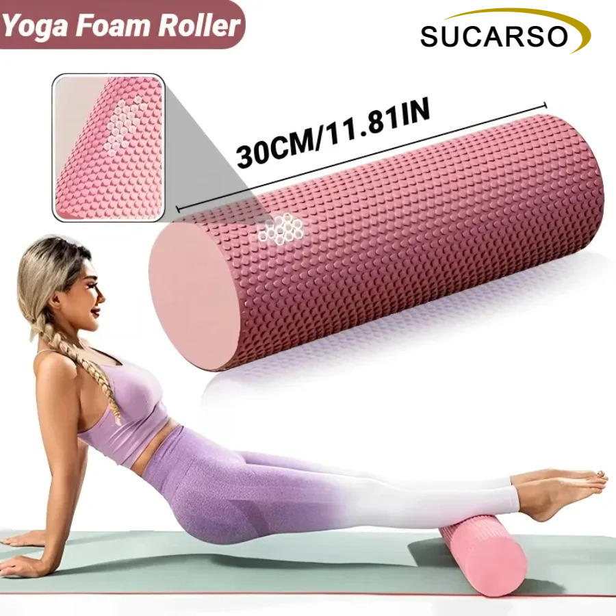 30x10cm EVA Textured Foam Roll - Yoga Fitness Body 评论和价格