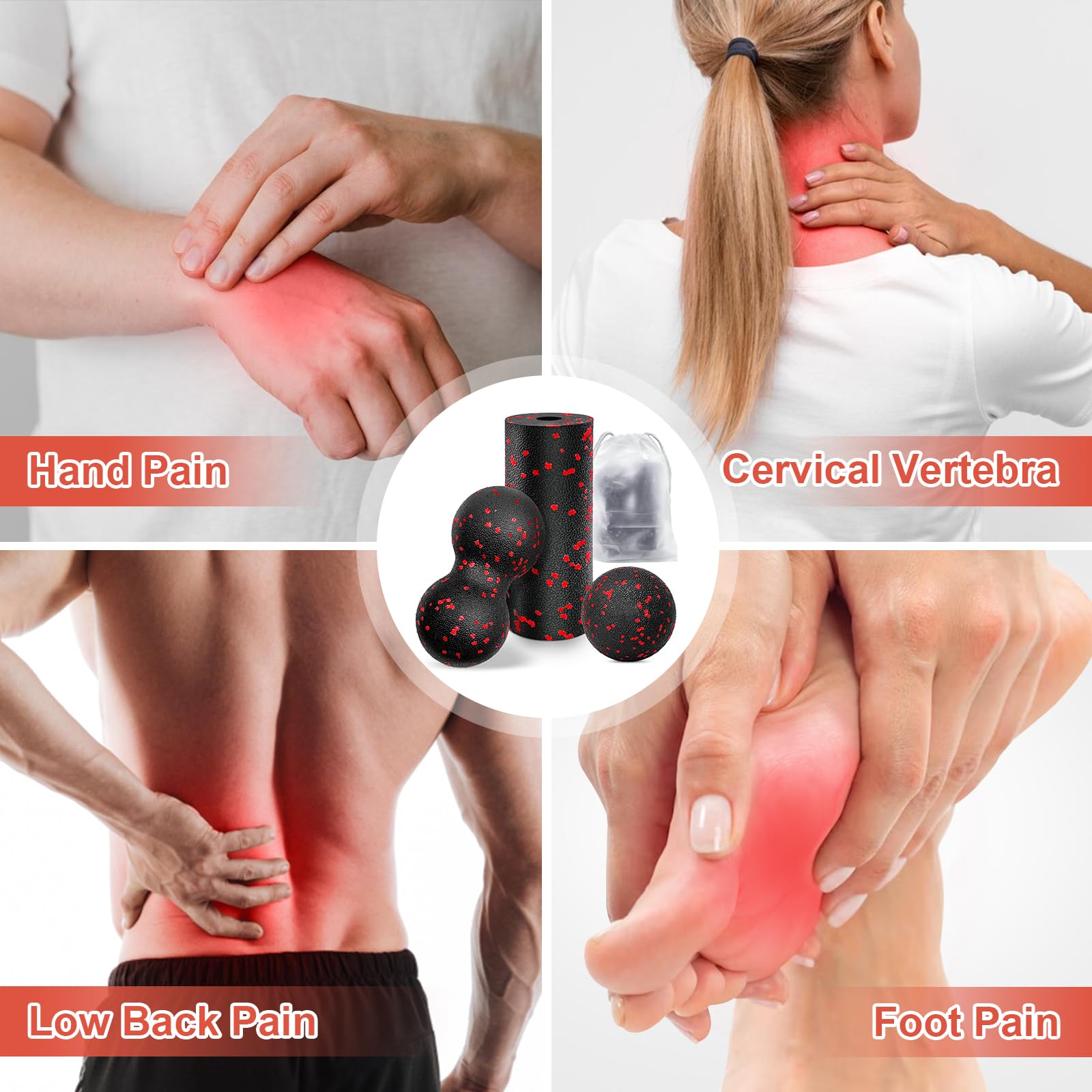 Hollow Yoga Roller Massage Pea - Yoga Fitness Body 评论和价格