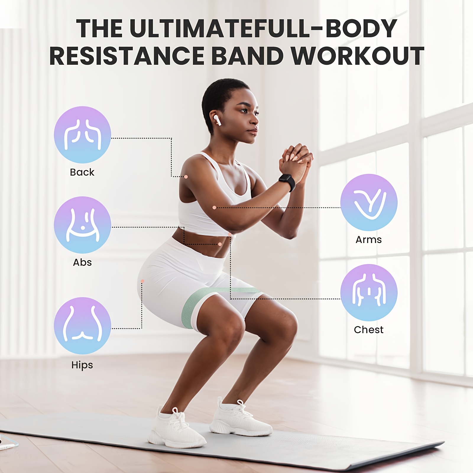 Fitness Resistance Bands with  - Yoga Fitness Studio 评论和价格