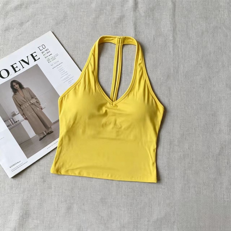 V‑Neck Halter T‑Back Yoga Tank - Yoga Fitness Studio 评论和价格