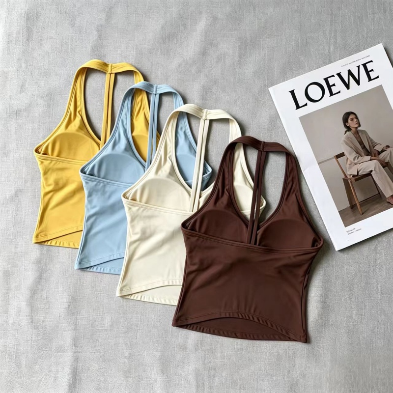 V‑Neck Halter T‑Back Yoga Tank - Yoga Fitness Studio 评论和价格