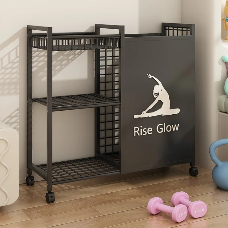 Mobile Fitness Cart with Wheel - Yoga Fitness Studio 评论和价格
