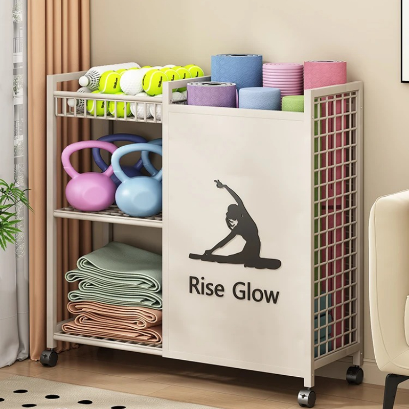 Mobile Fitness Cart with Wheel - Yoga Fitness Studio 评论和价格