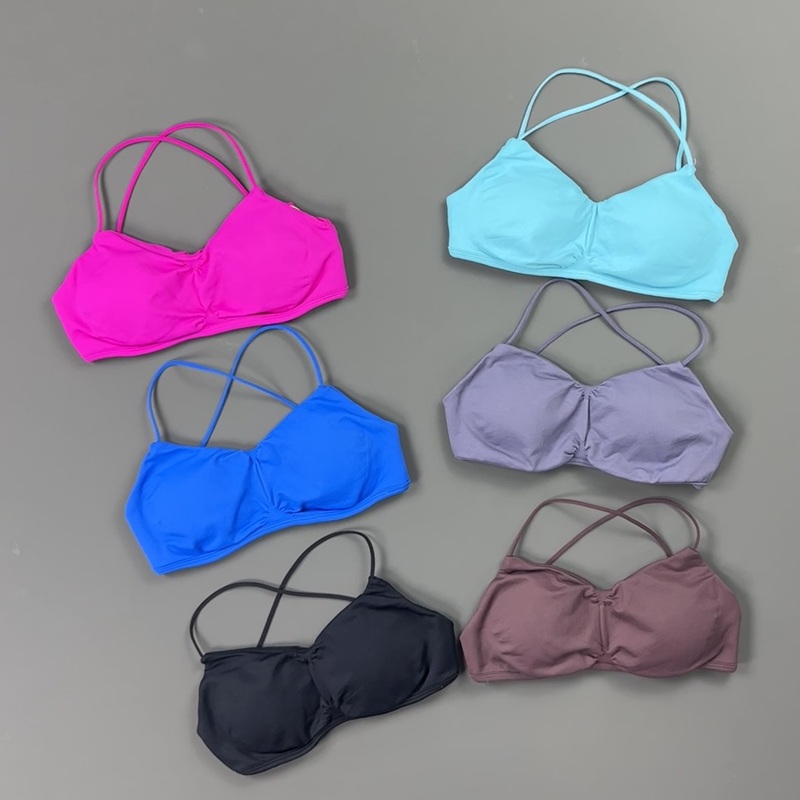 HISTELLO Front Ruched Cross Ba - Yoga Fitness Body 评论和价格
