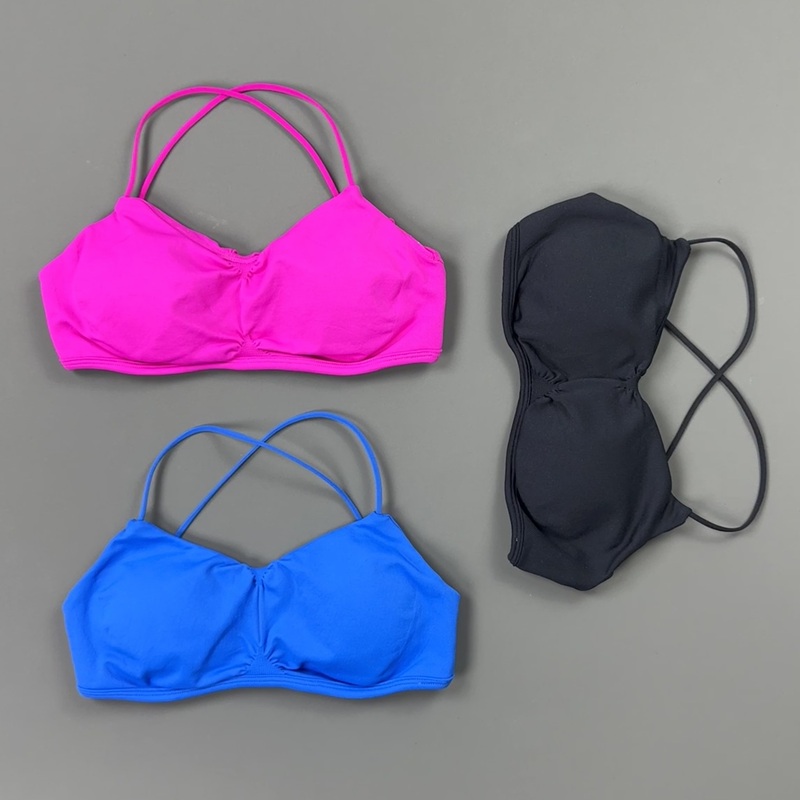 HISTELLO Front Ruched Cross Ba - Yoga Fitness Body 评论和价格