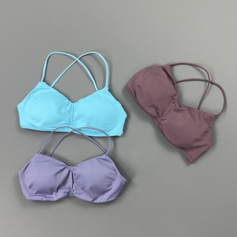 HISTELLO Front Ruched Cross Ba - Yoga Fitness Body 评论和价格