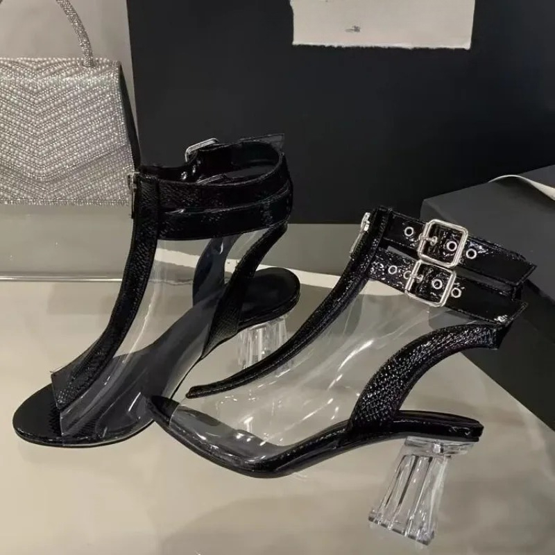 Crystal Heel Zip Sandals Summe - Resistance Bands 评论和价格