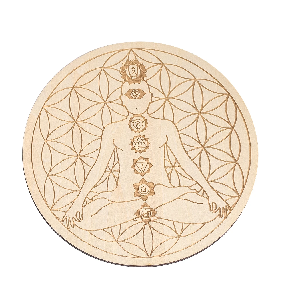 15CM Laser Engraving 7 Chakra  - Yoga Fitness Mat 评论和价格